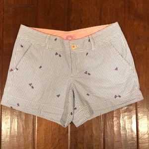 Lilly Pulitzer Ladybug Seersucker Shorts. Size 6
